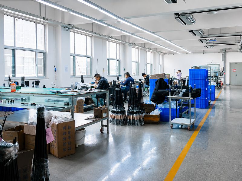 Fishing rod assembly workshop for custom rod production Fishing rod assembly workshop for custom rod production